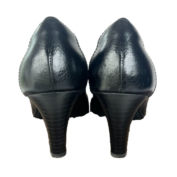 Sofft Shoes Womens 8.5 Black Leather Classic Round Toe Professional Pumps Heels - Picture 3 of 12